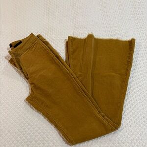 L&B Corduroy Flare Jeans in Camel Brown